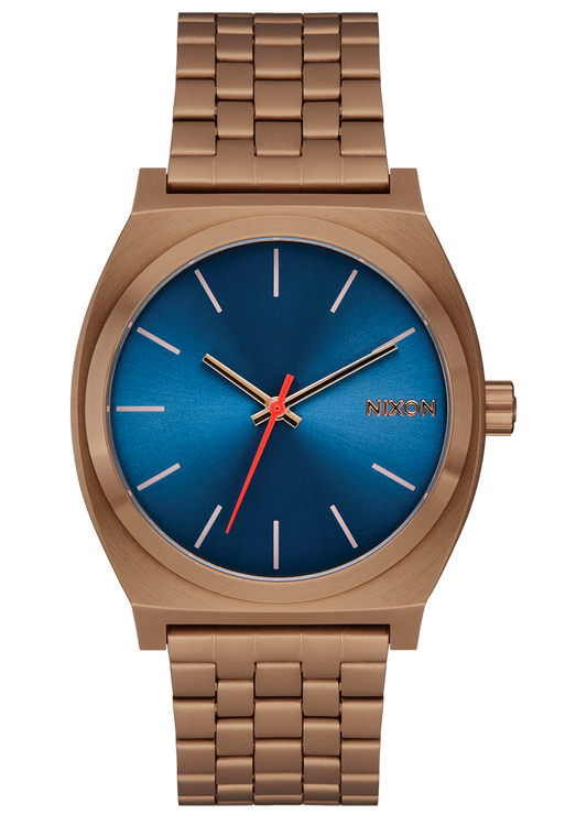 Nixon Time Teller Dessert Gold/Arles Blue A045 5301-00 37mm