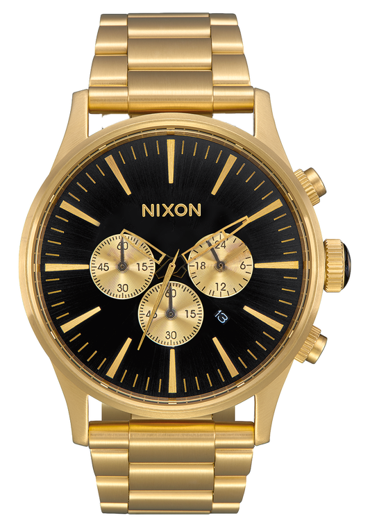 Nixon SENTRY CHRONO A1390 510-00 ALL GOLD 42mm