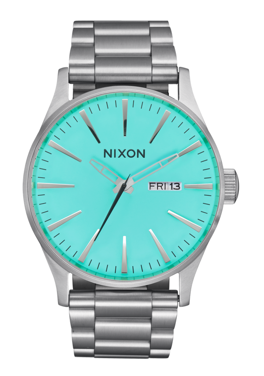Nixon Sentry SS Silver/Turquoise A356 2084-00 42mm