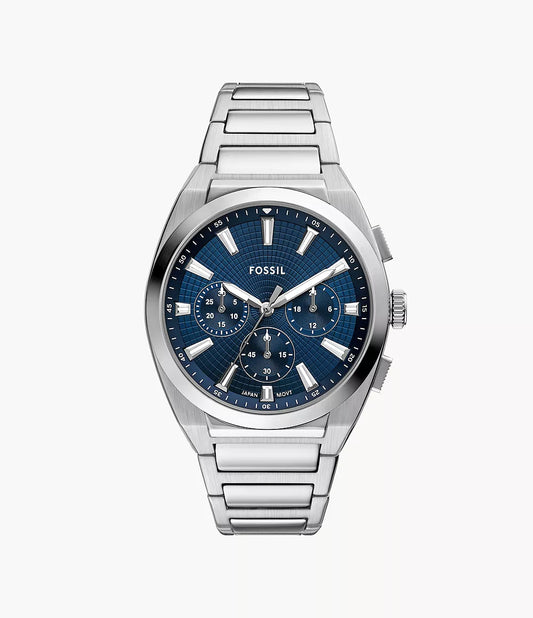 Fossil Everett Chronograph Stainless Steel Watch FS6104