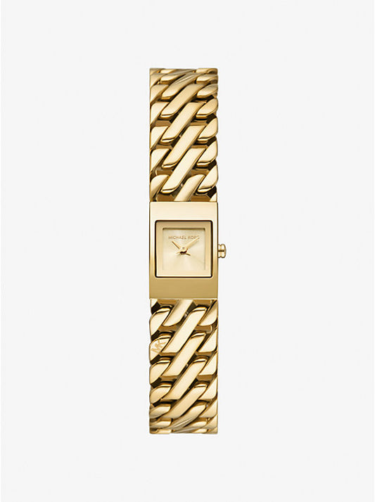 Michael Kors Darrington Mini Gold-Tone Link Watch MK4907