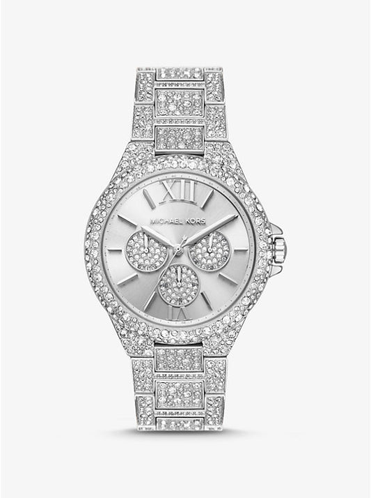 Michael Kors Camille watch with oversized silver-tone pave MK6957