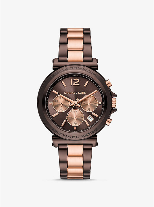 Michael Kors Maren oversized two-tone watch MK7496