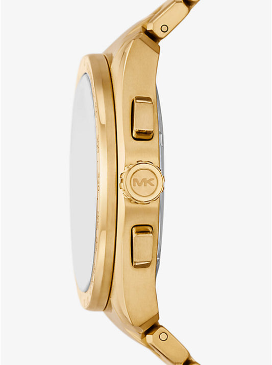 Michael Kors Accelerator 2.0 oversized watch in gold tone MK9177