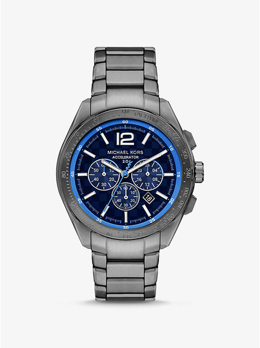 Michael Kors Accelerator 2.0 oversized watch in gunmetal MK9178