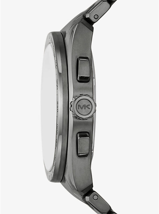 Michael Kors Accelerator 2.0 oversized watch in gunmetal MK9178