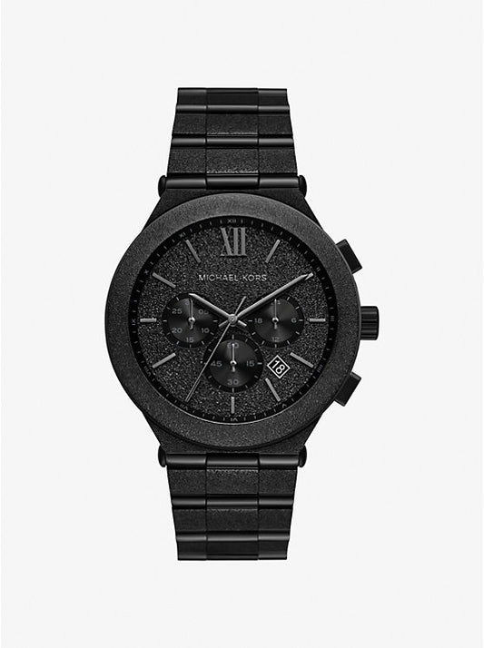 Michael Kors Oversized Billie watch in frosted black MK9223