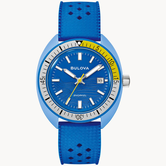 Bulova Snorkel Blue Tang Fish Watch 98B445