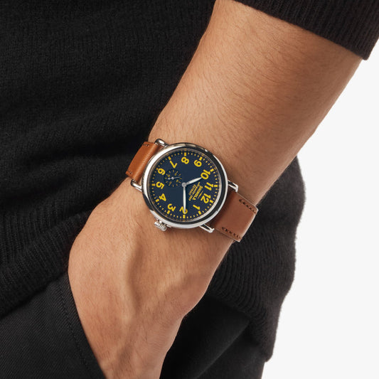 Shinola Engravable Runwell Watch S0120284678-1-Collegiate-41-USA