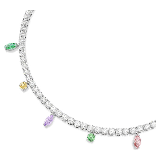 Swarovski Ariana Grande x Swarovski necklace Mixed cuts, Multicolored, Rhodium plated 5737422