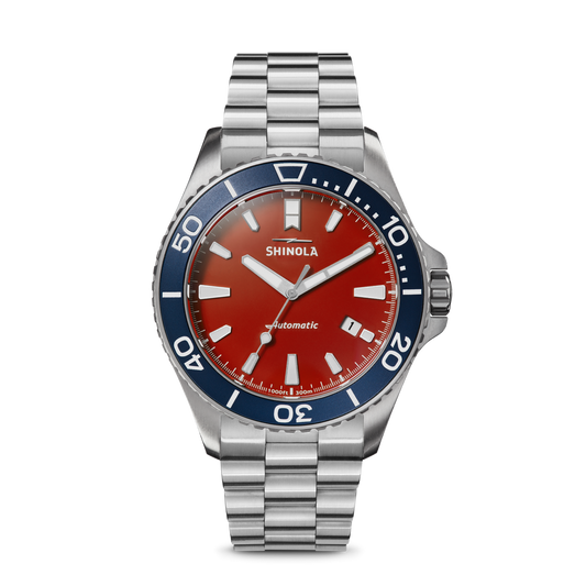 Shinola Harbor Monster Automatic Watch S0120183132-1-Cardinal-43-CHE