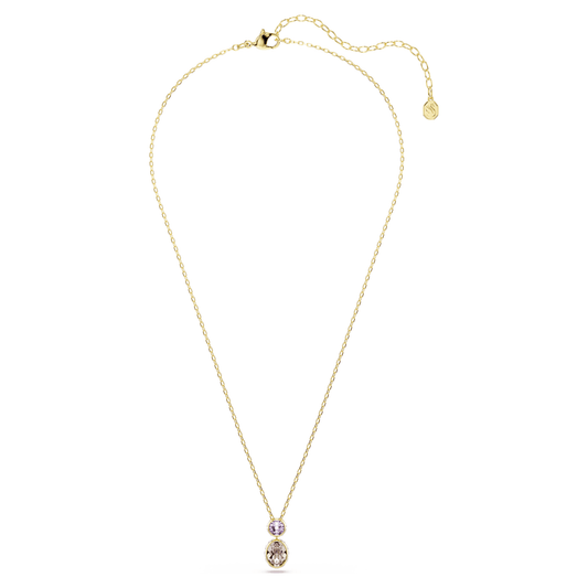 Swarovski Chroma pendant Mixed cuts, Multicolored, Gold-tone plated 5741586