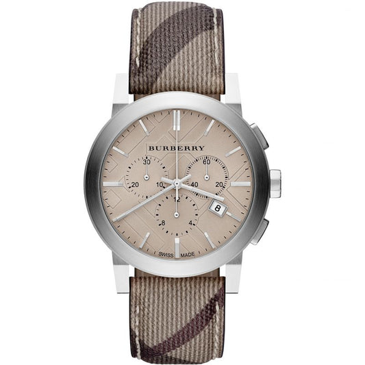 Burberry Chronograph The City Smoke Check 42mm BU9361 Watch