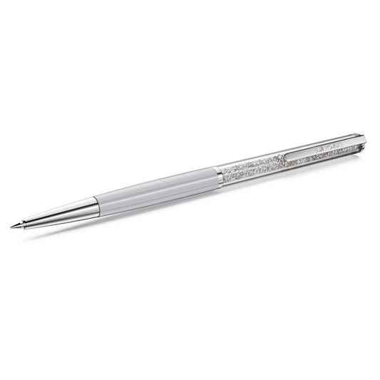 Swarovski Crystalline ballpoint pen Gray, Gray lacquered, Chrome Plated 5709613