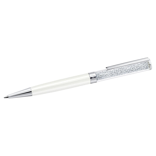 Swarovski Crystalline ballpoint pen White, White lacquered, Chrome plated 5224392