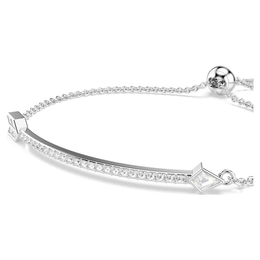 Swarovski Idyllia bracelet Mixed cuts, Arrow, White, Rhodium plated 5741523