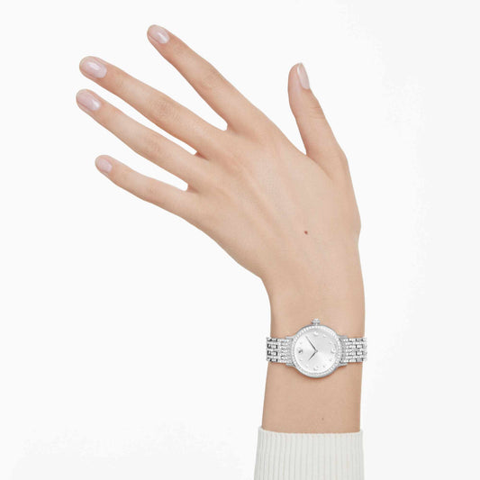 Swarovski Imber watch Swiss Made, Metal bracelet, Silver tone, Stainless Steel 5693634