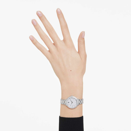 Swarovski Matrix 3-link watch Swiss Made, Metal bracelet, Silver tone, Stainless steel
5706182