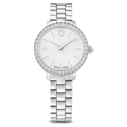 Swarovski Matrix 3-link watch Swiss Made, Metal bracelet, Silver tone, Stainless steel
5706182
