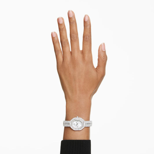 Swarovski Matrix octagon watch Baguette cut, Metal bracelet, Silver tone, Stainless steel
5724516