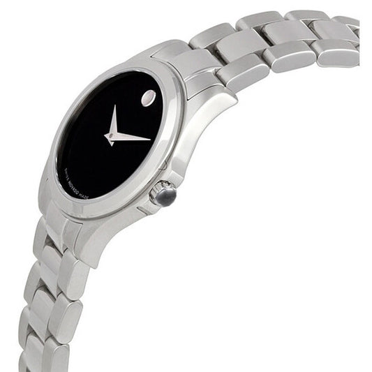 Movado Junior Sport Quartz Black Dial Ladies Watch 0605747