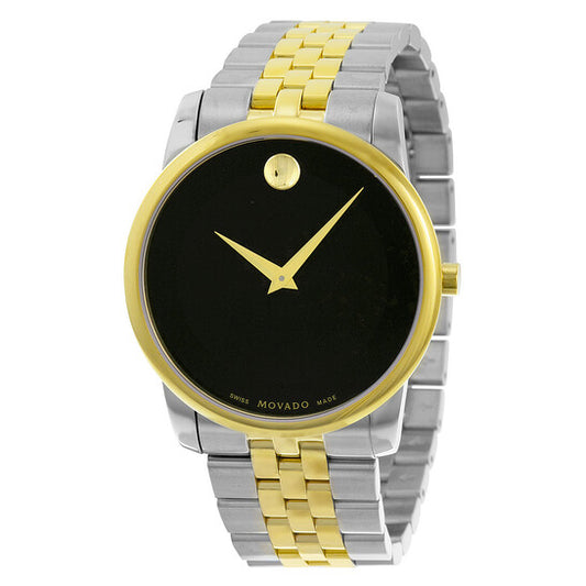 Movado Museum Black Dial Two-tone Men's Watch 0606899