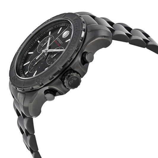 Movado Series 800 Chronograph Black PVD Men's Watch 2600119