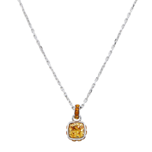 Swarovski Birthstone Pendant Nov Pendant Rhodium Shiny Yellow 5651792