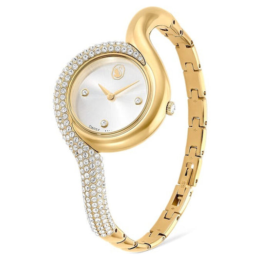 Swarovski Dextera Asymmetric Quartz Silver Dial Ladies Watch 5708030