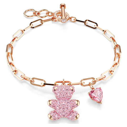 Swarovski Teddy bracelet Bear, Pink, Rose gold-tone plated 5642978