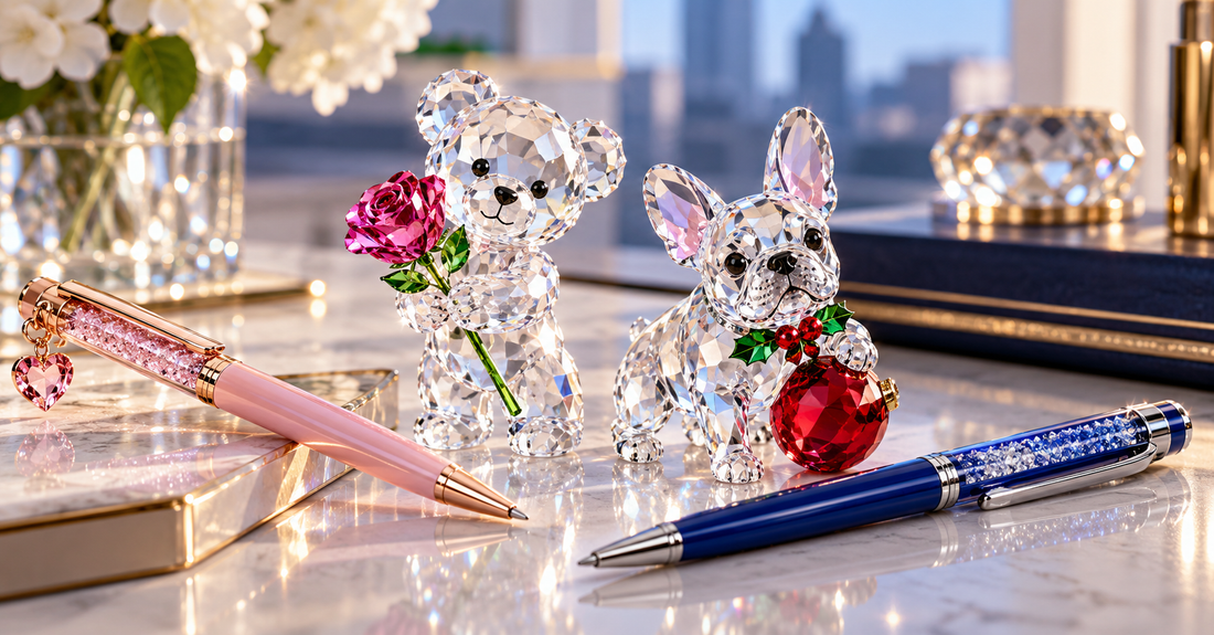 Best Swarovski Accessories Under $200: Crystalline Pens & Office Gifts