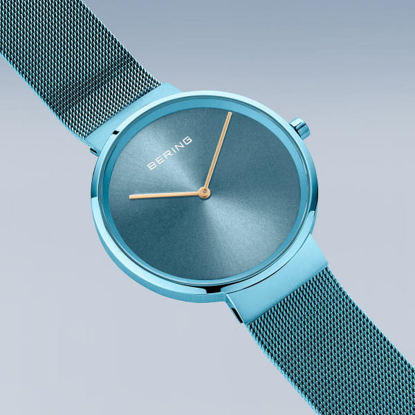Bering Classic Polished/Brushed Blue 14539-388-US