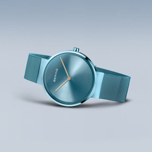 Bering Classic Polished/Brushed Blue 14539-388-US