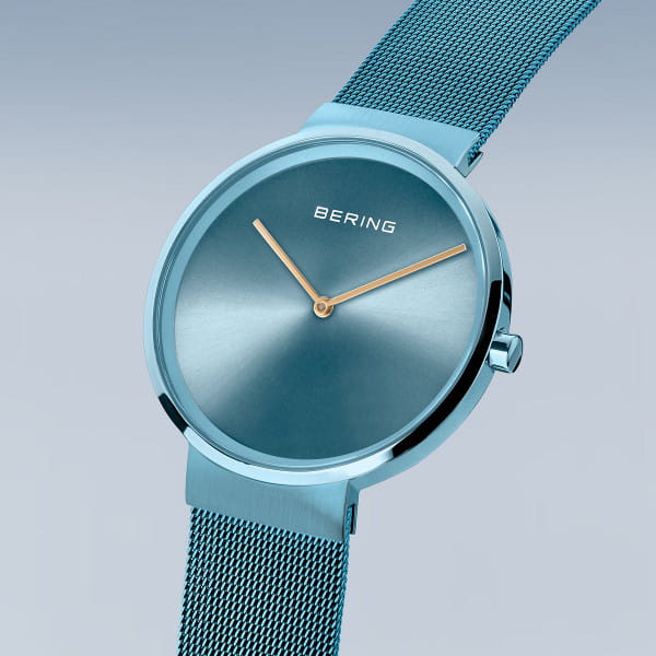 Bering Classic Polished/Brushed Blue 14539-388-US
