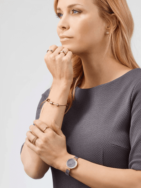 Bering Solar polished rose gold 14631-369-US