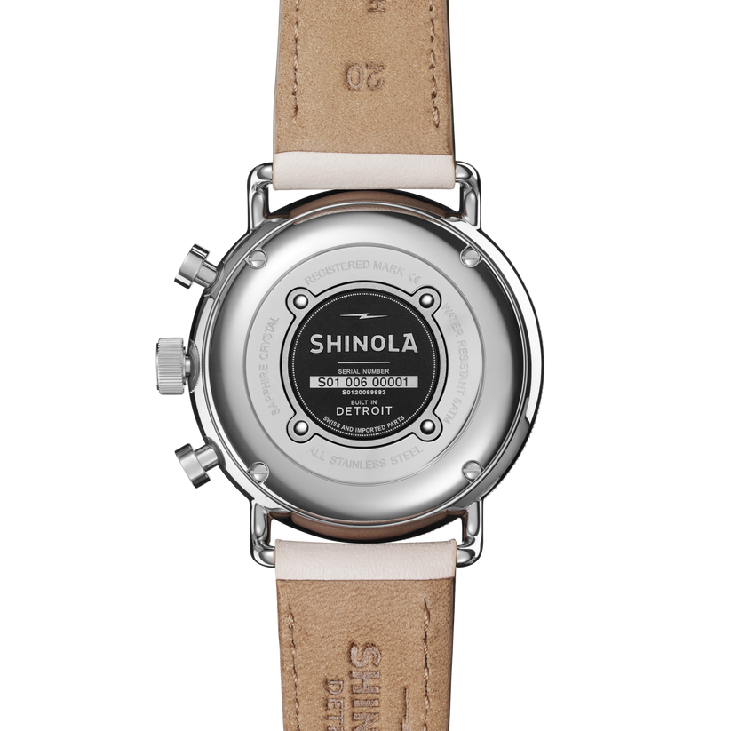 Shinola Canfield Sport Chronograph Watch S0120089883-1-SoftWht-40-USA