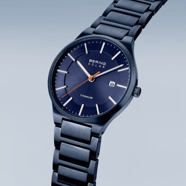 Bering Titanium Brushed Blue 15239-797-US
