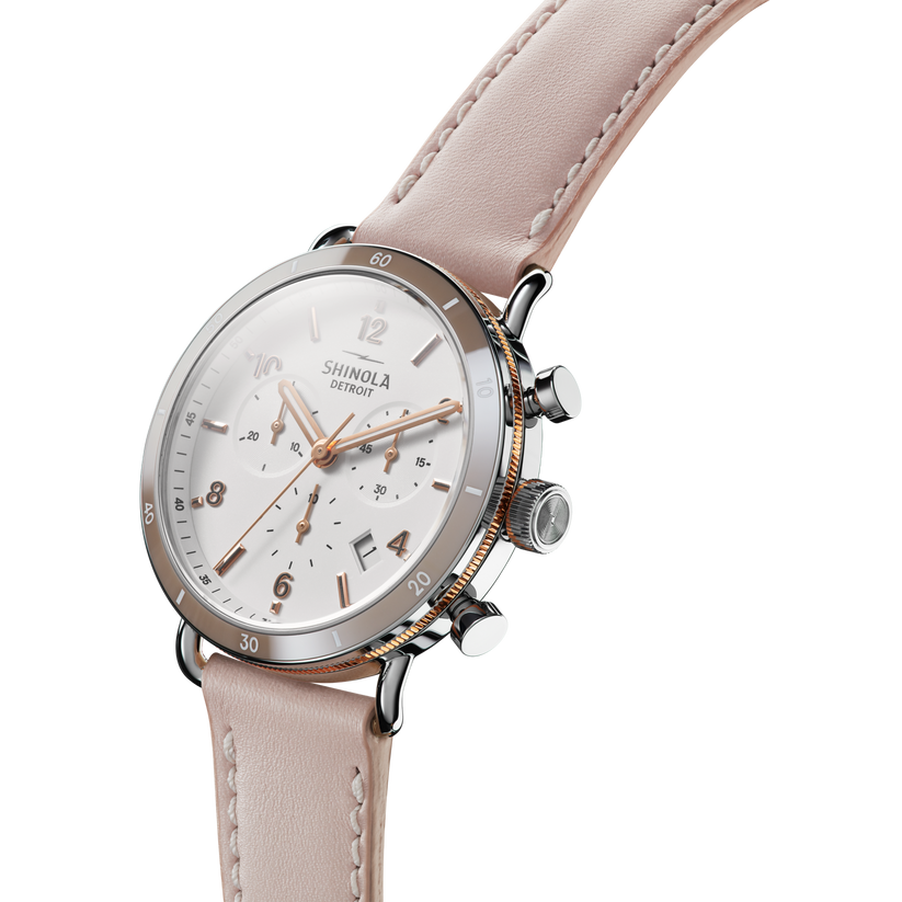 Shinola Canfield Sport Chronograph Watch S0120089883-1-SoftWht-40-USA