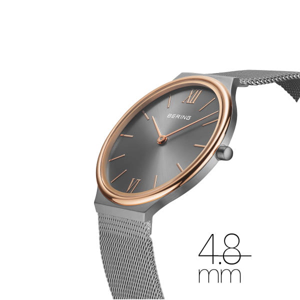 Bering Ultra Slim Polished/Brushed Grey 18434-369-US