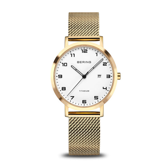 Bering Titanium polished/brushed gold 18634-334-US
