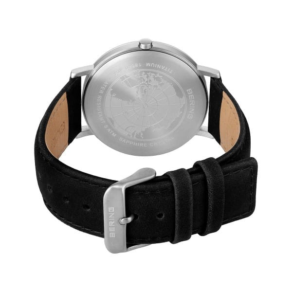 Bering Titanium plata cepillado 18640-404-US