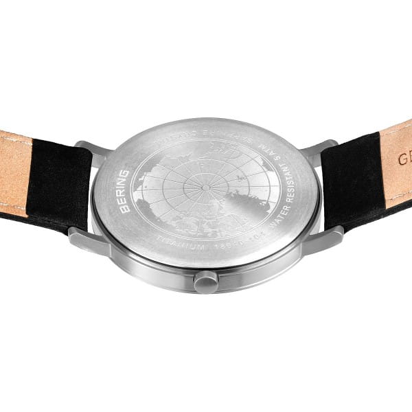Bering Titanium plata cepillado 18640-404-US