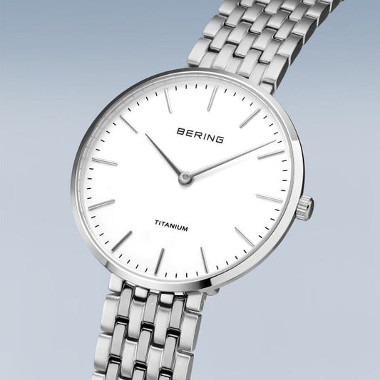 Bering Titanium plata pulido 19334-004-US