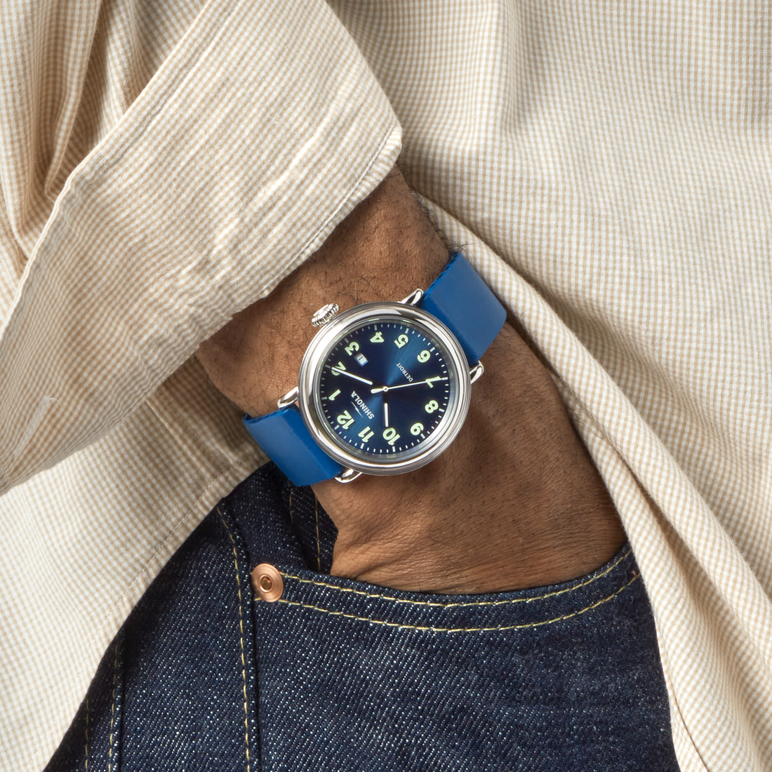 Shinola Detrola Watch S0120307643-1-DenimBlu-41-USA