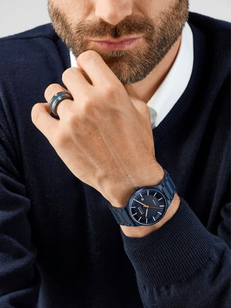 Bering Titanium Brushed Blue 15239-797-US