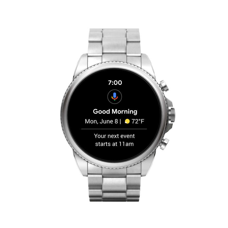 Fossil Gen 6 44mm Stainless Steel Smartwatch w/ Stainless Steel Band FTW4060V