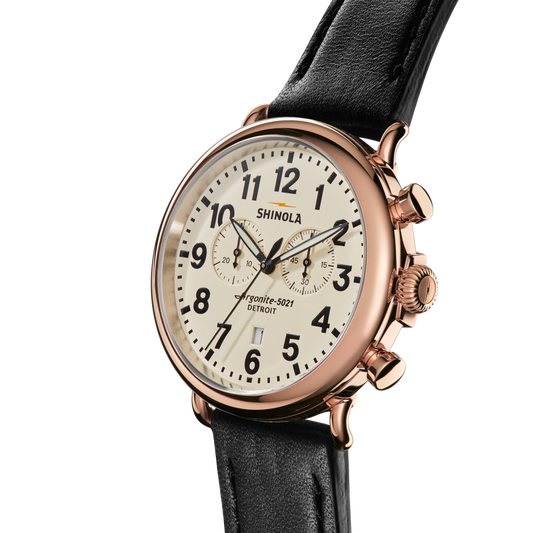 Shinola Runwell Chronograph Watch S0120311329-1-Crm-47-USA