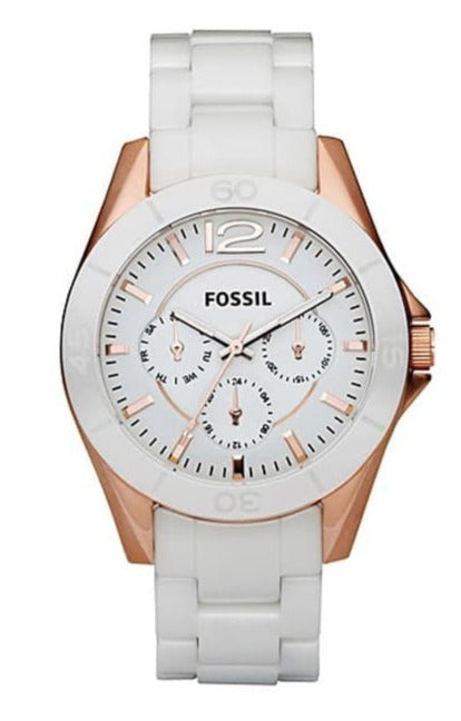 Fossil White Ceramic Multi-Function Ladies CE1006