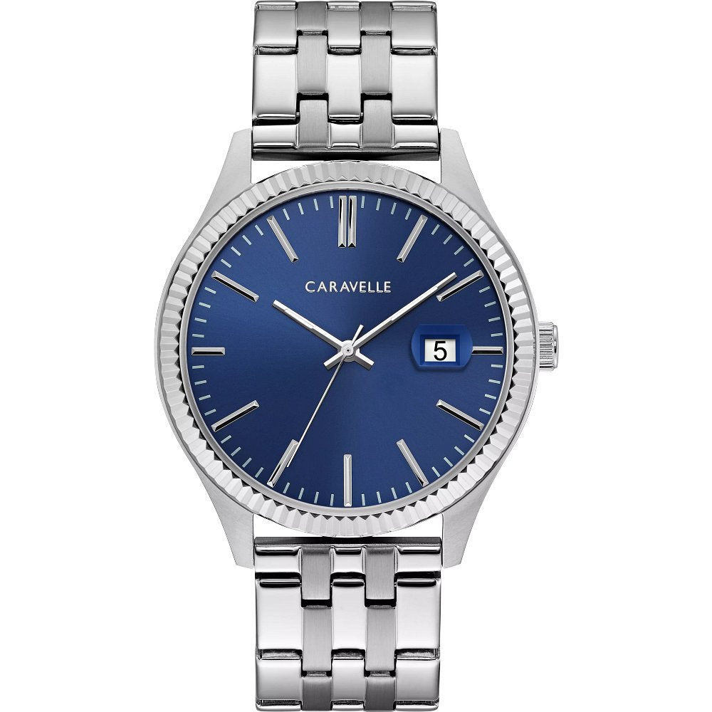 Bulova Caravelle Stainless Steel Classic CAR Mens Watch 43B151