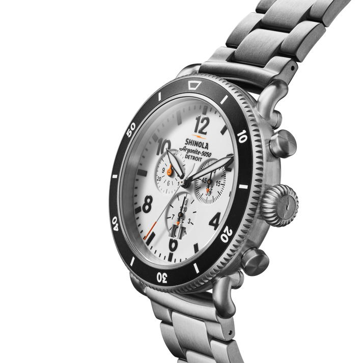 Shinola White Hurricane Watch S0120224028-1-Wht-48-USA